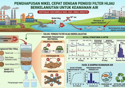 Eliminasi Cepat Ni2+ Melalui Pengisian Filter Hijau Berkelanjutan yang Direkayasa untuk Keamanan Air